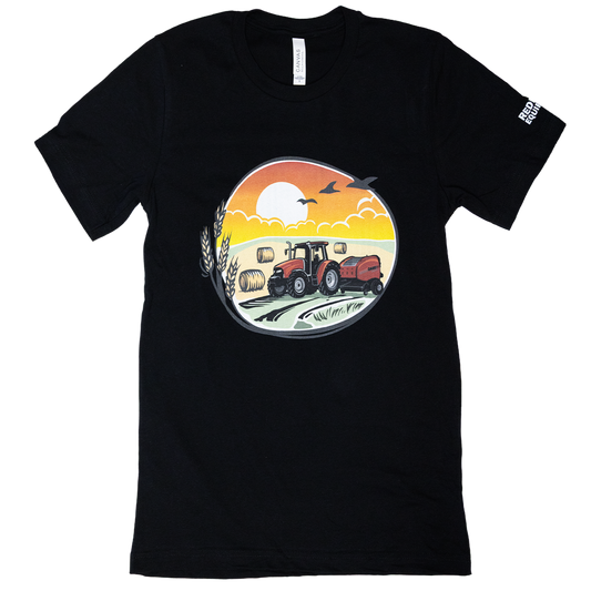 Baler T-Shirt with Sunset