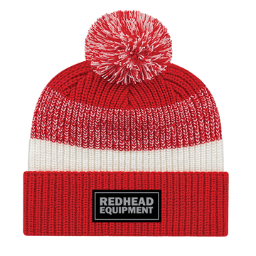 Red and White Striped Toque