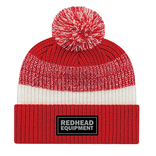 Red and White Striped Toque