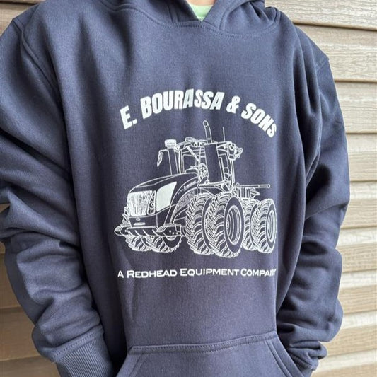 E Bourassa Navy Youth Hoodie