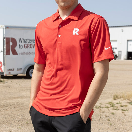 Men's Red Nike Victory Polo