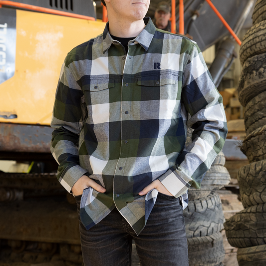 Men's Earth Tone Flannel