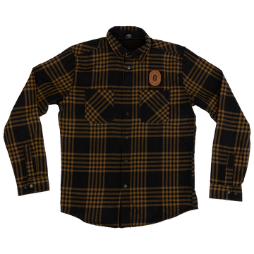 Men's Leather Patch Flannels