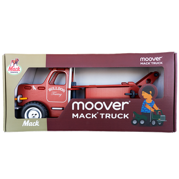 Mack Red Wooden Ride-On Toy Truck