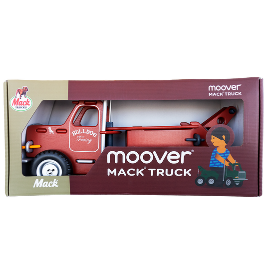 Mack Red Wooden Ride-On Toy Truck