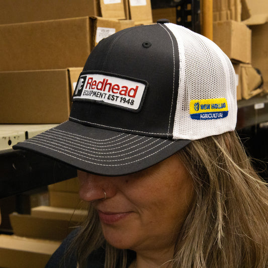 Retro Redhead With New Holland Hat