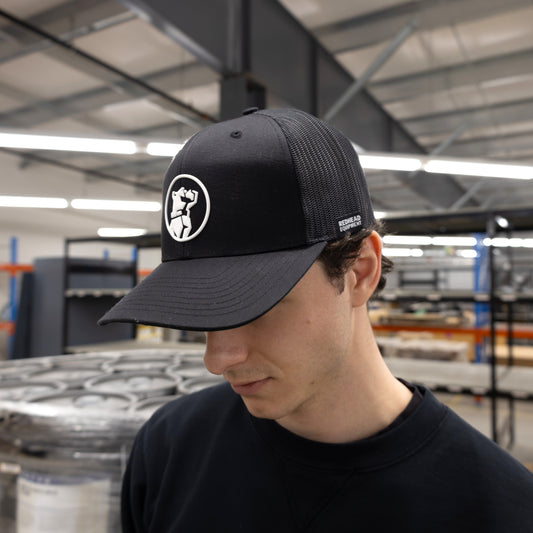 White Rubber Mack Logo Hat