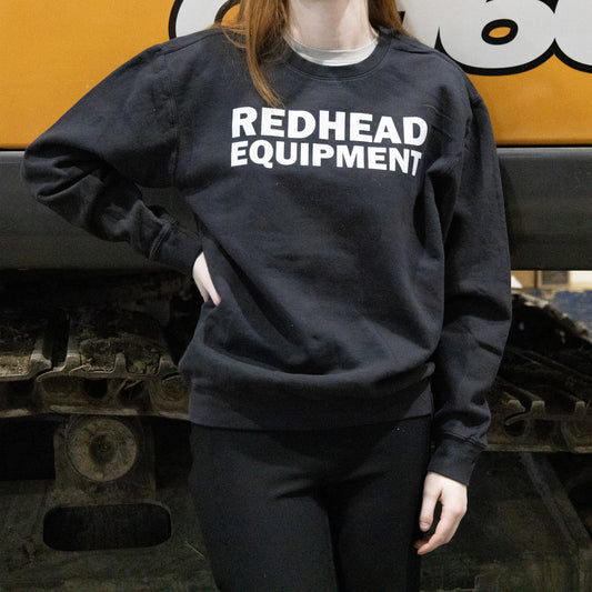 Unisex Black Crewneck