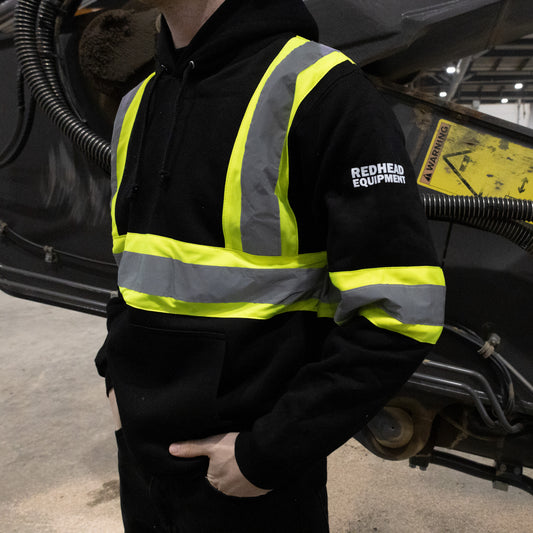 Unisex Black Hi Vis Hoodie