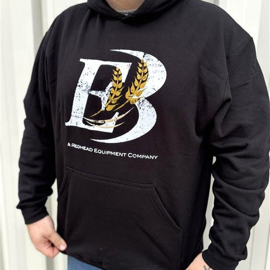 E Bourassa Wheat Sheaf Black Hoodie