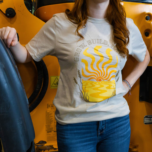 Grow Build Haul Sunset T-Shirt