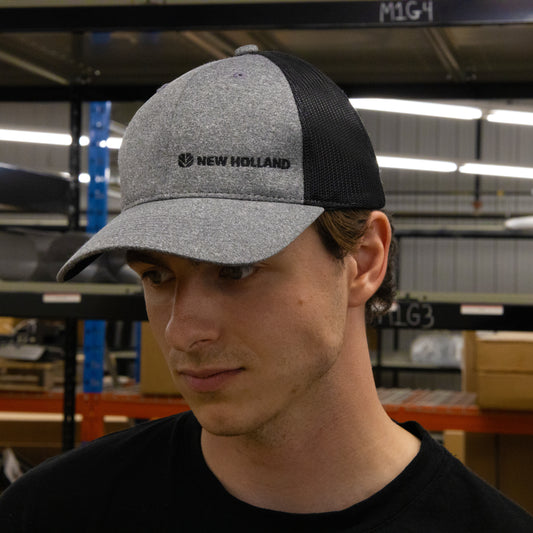 Grey and Black New Holland Hat