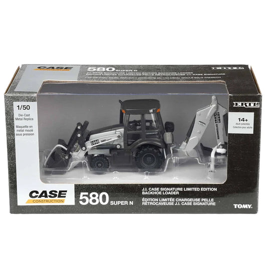 JI Case 580 Super N Backhoe Loader, Silver Signature Limited Edition